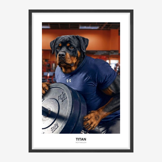 Alpha Bodybuilder Kæledyrsportræt