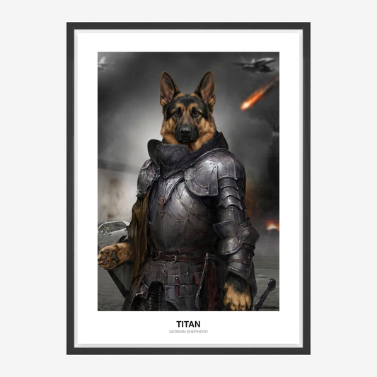 Apocalyptic Sentinel Pet Portrait