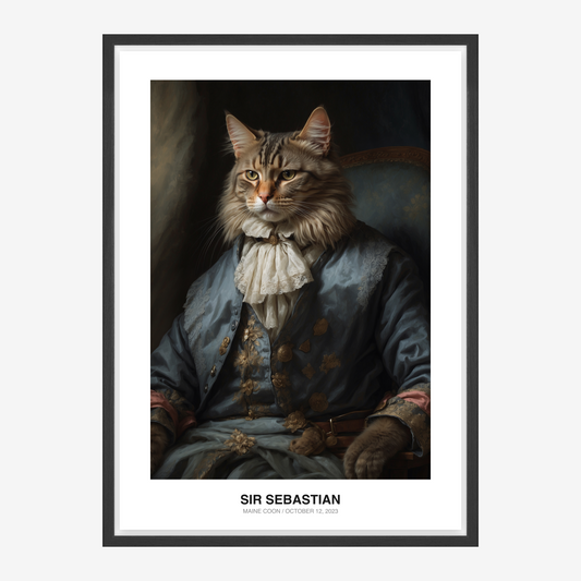Baroque Aristocrat Huisdierportret