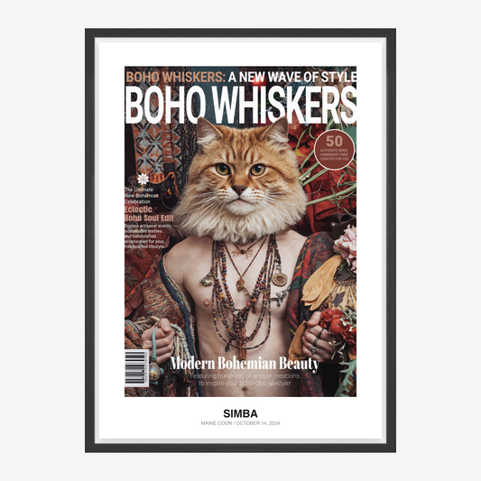 Boho Spirit Nomad ペットポートレート