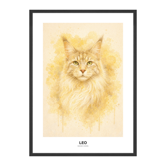 Smørgul Pastellkritt Pet Portrait