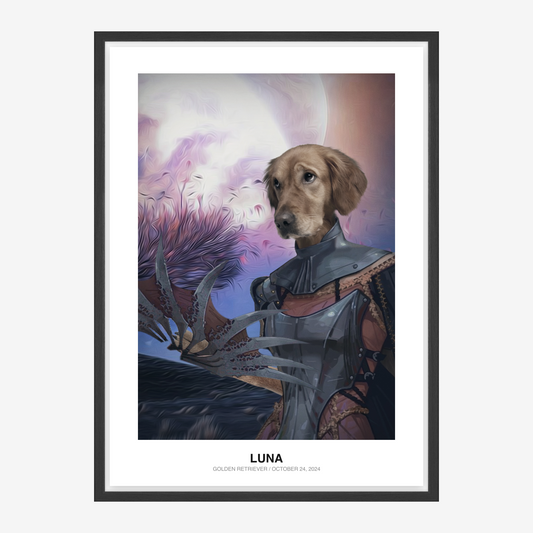 Celestial Blade Sentinel Pet Portrait