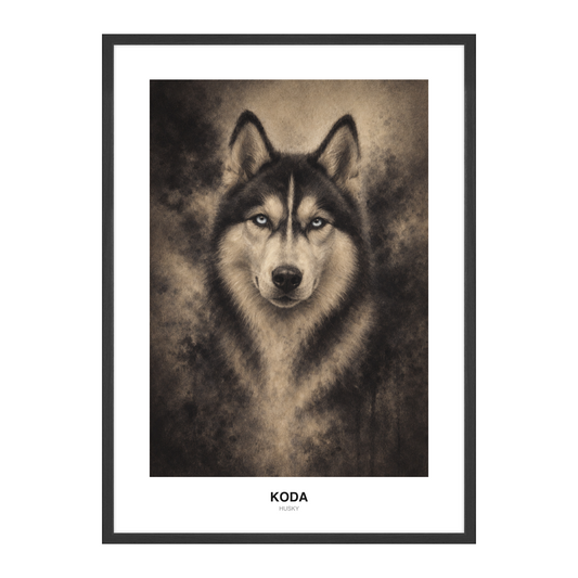 Kull & Krem Pastellkritt Pet Portrait
