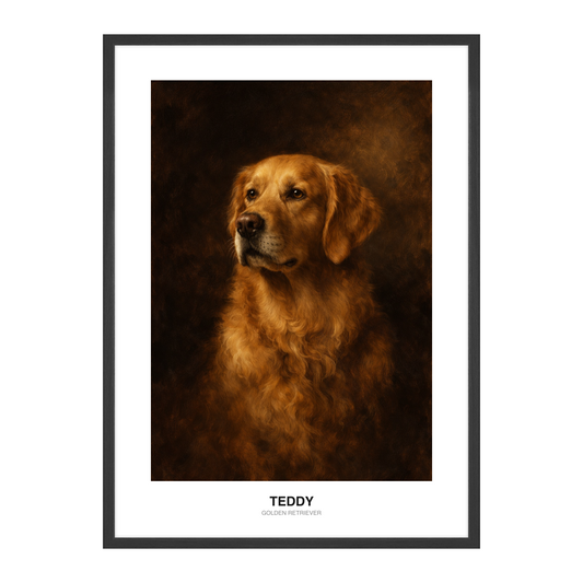 Classic Renaissance Oil Pet Portrait