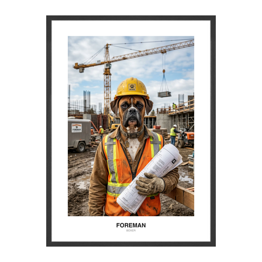 Construction Boss Pet Portrait