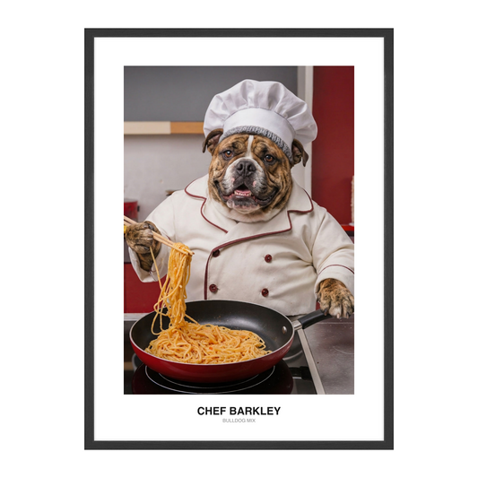 Culinary Master Chef Pet Portrait