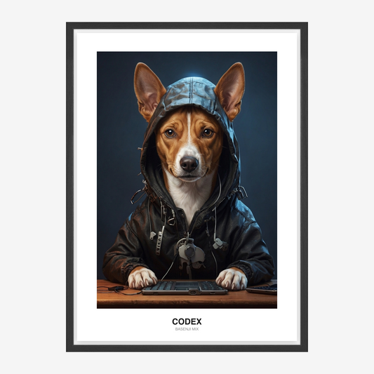 Kyber hacker Portrét mazlíčka