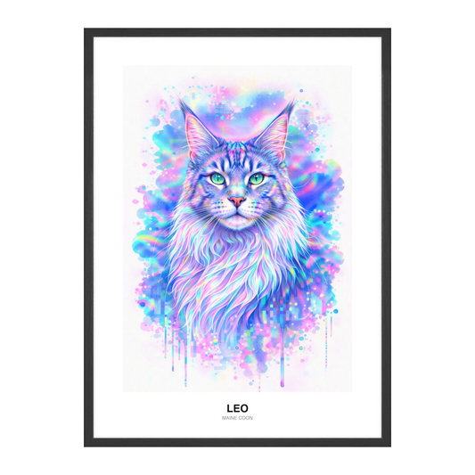 Cyber Holografisk Pop Art Pet Portrait