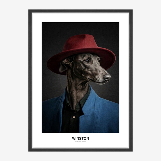 Elegantní Fedora Portrét mazlíčka