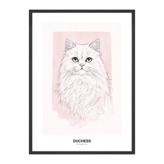 Fin Strek Duotone Wash Pet Portrait