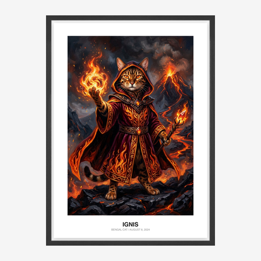 Fire Mage Kæledyrsportræt
