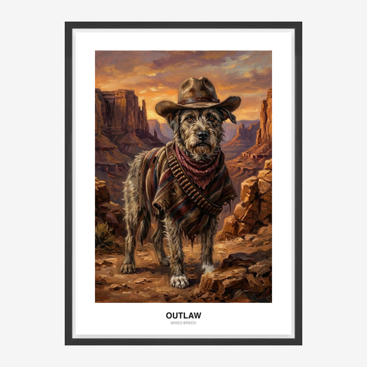 Frontier Outlaw Huisdierportret