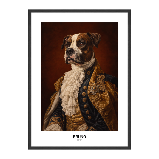 Gilded Jabot Count Pet Portrait