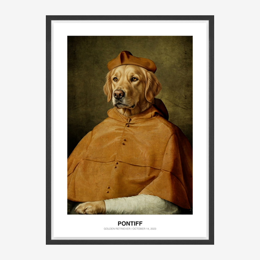 Golden Eminence Pet Portrait