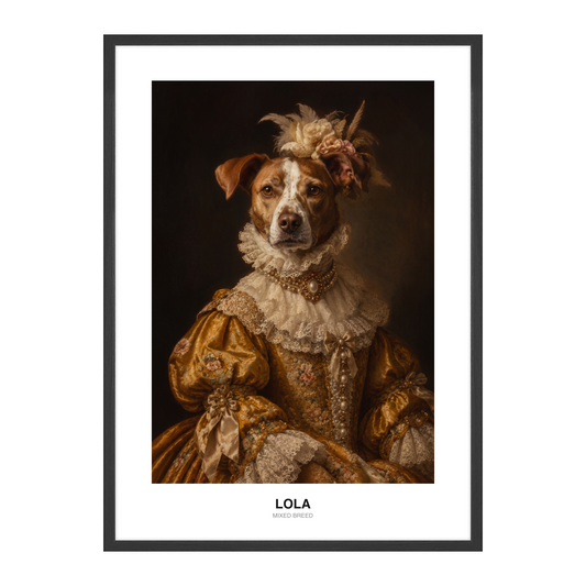 Golden Silk Countess Pet Portrait