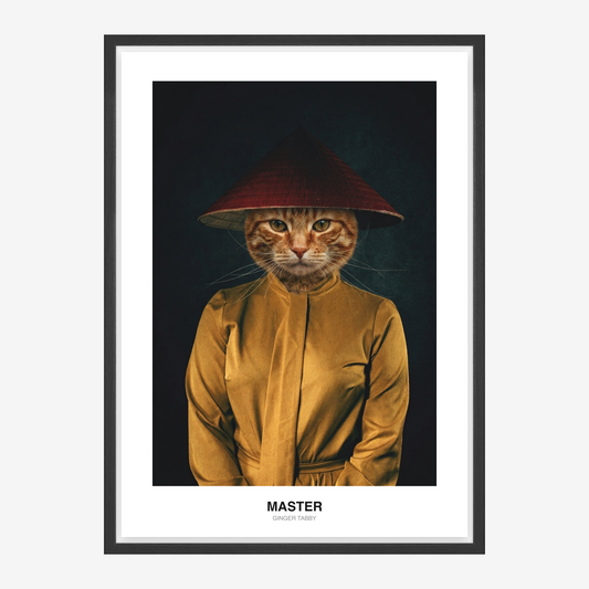 Golden Temple Monk Pet Portrait