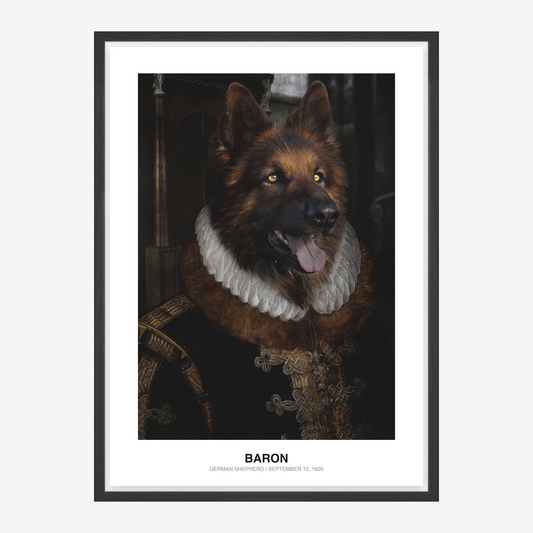 Grand Elizabethan Lord Pet Portrait