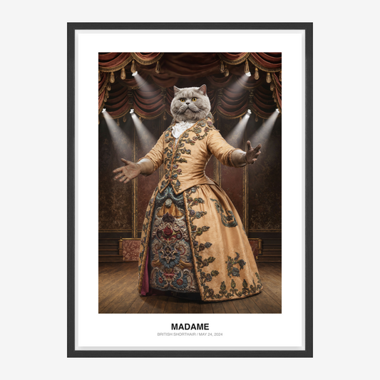 Grand Opera Diva Portret zwierzęcia