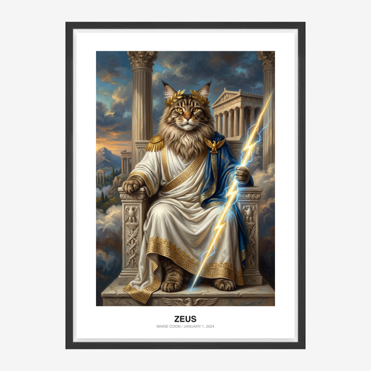Framed pet poster preview