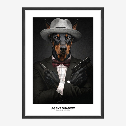 Invisible Shadow Agent Pet Portrait
