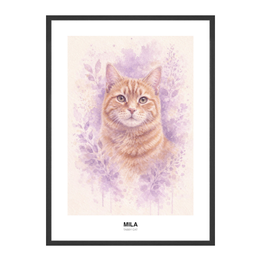 Lavendeldrøm Pastellkritt Pet Portrait