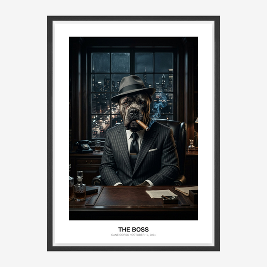 Mafia Boss Pet Portrait