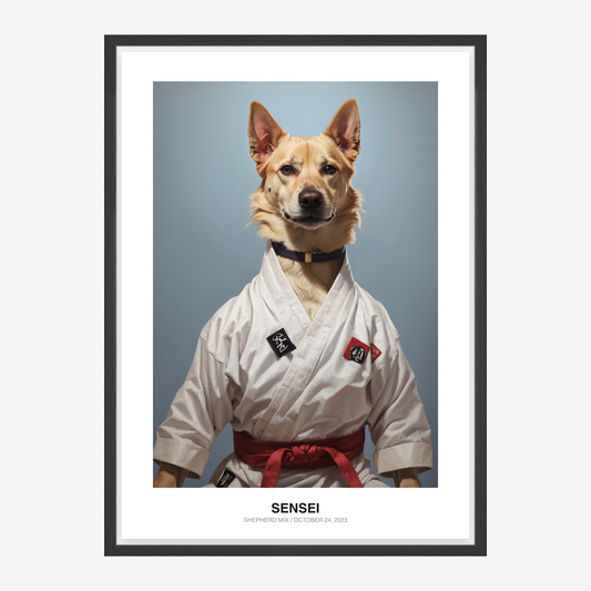 Martial Arts Sensei Kæledyrsportræt