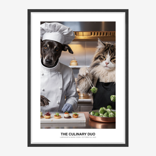 Michelin Star Duo Pet Portrait