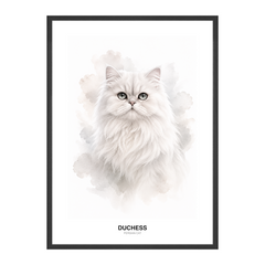 Minimal Wash Watercolor Pet Portrait