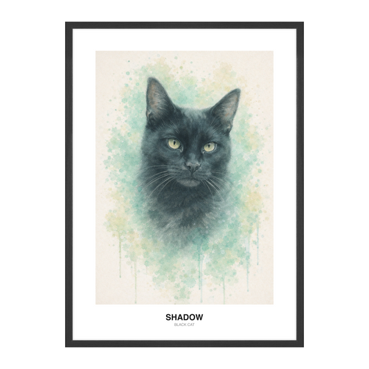 Myntehvisk Pastellkritt Pet Portrait