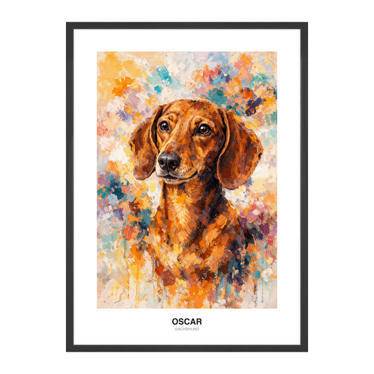 Pet Portrait a Olio Moderno Libero