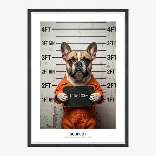Mugshot Criminal Kæledyrsportræt