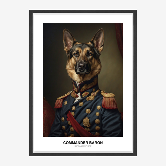 Napoleonischer-Kommandant-Tierporträt