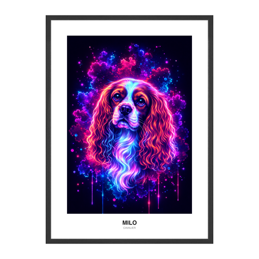 Neonglød Pop Art Pet Portrait