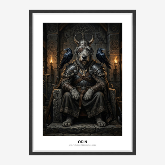 Norse God Odin Kæledyrsportræt