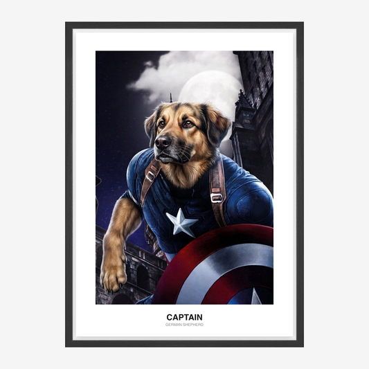 Patriotic Hero Pet Portrait