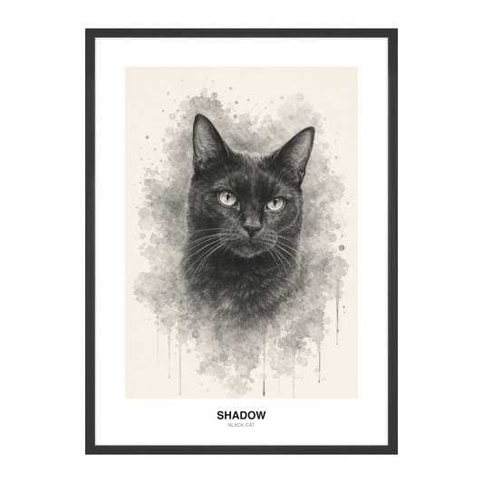 Blyant & Splash Skisse Pet Portrait