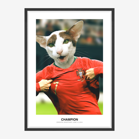 Portuguese Soccer Legend Kæledyrsportræt