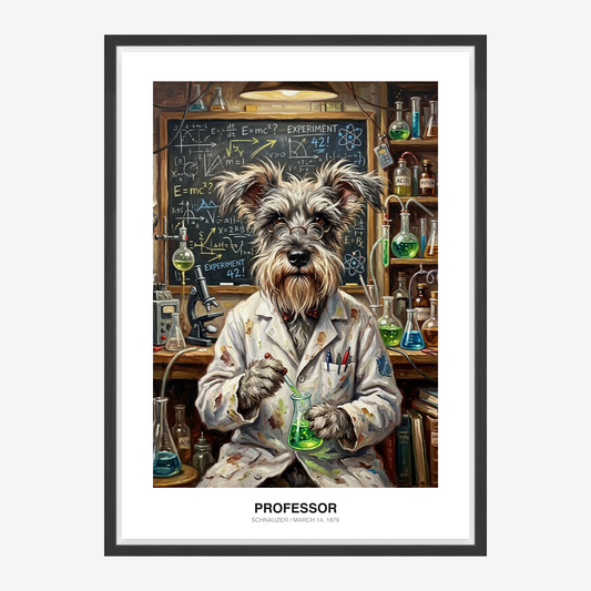Professor Einstein Pet Portrait