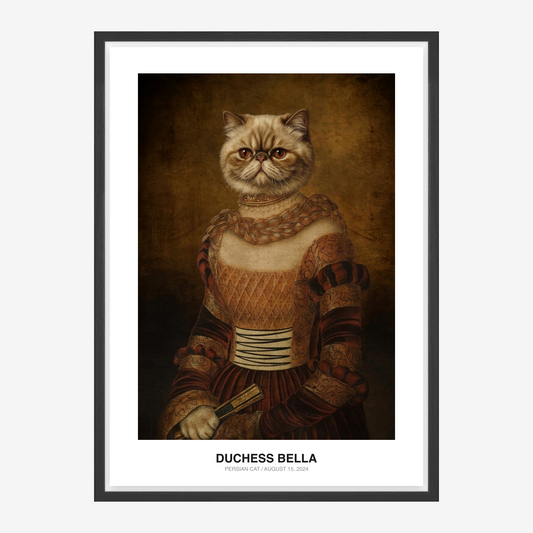 Retrato de mascota Duquesa Renaissance real
