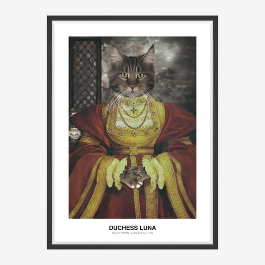Královský Tudor Queen Portrét mazlíčka