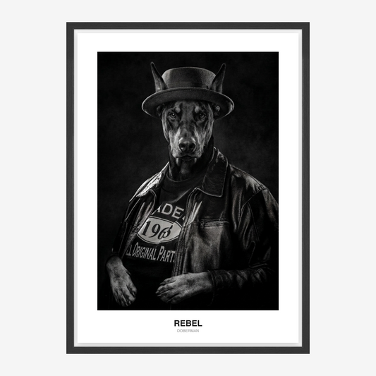 Retro Rebel Pet Portrait