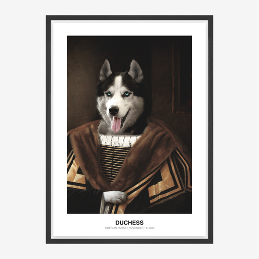 Retrato de mascota Duquesa real