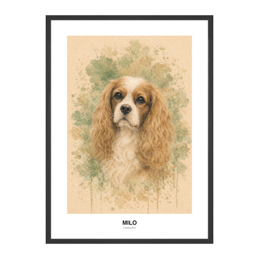 Salvie & Sand Pastellkritt Pet Portrait