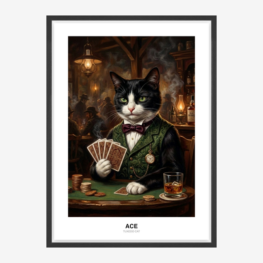 Saloon Card Shark Kæledyrsportræt