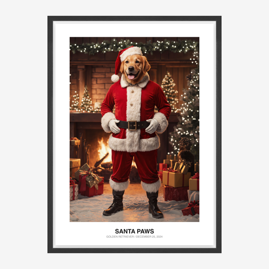 Santa Paws Kæledyrsportræt