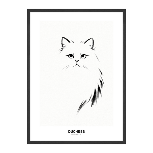 Enkeltstrøk Sumi-E Pet Portrait