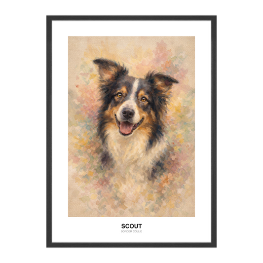 Myk Impresjonistisk Olje Pet Portrait