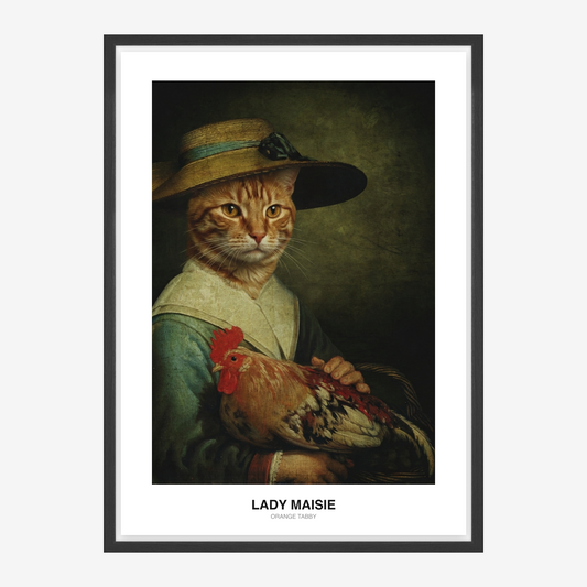 Retrato de mascota La dama de campo