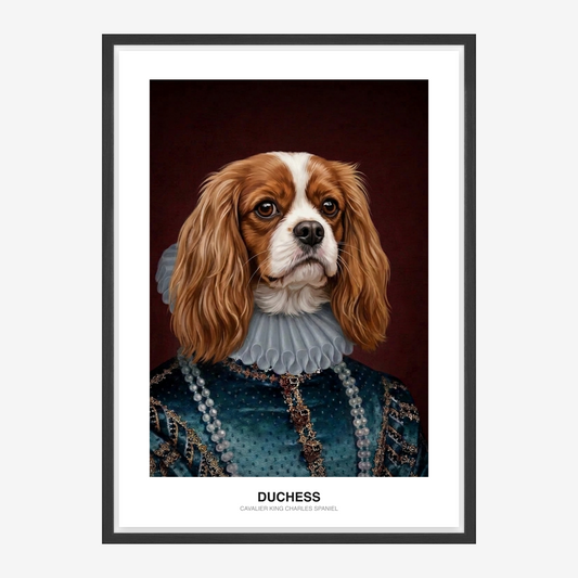 The Duchess of Pearls Husdjursporträtt